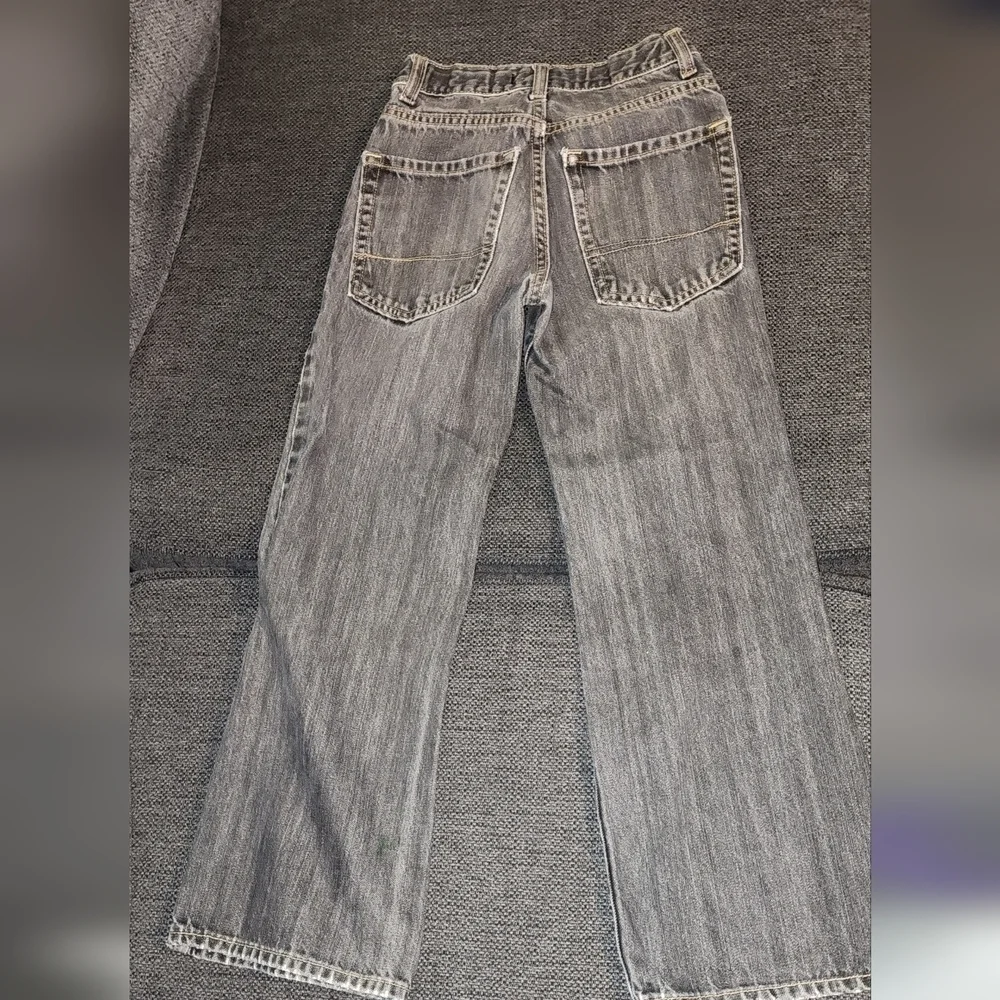 Boys 12 slim Old Navy Faded Black Bootcut Jeans